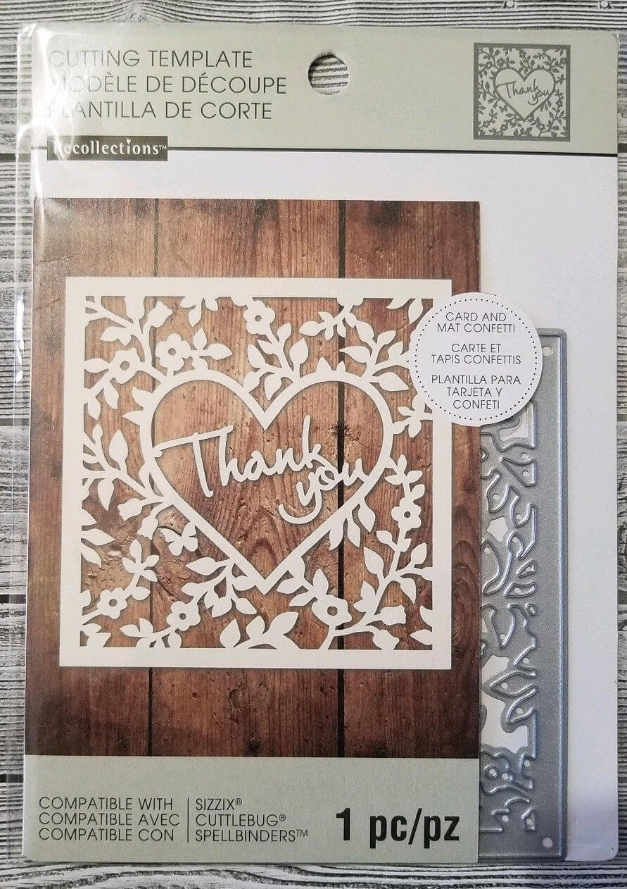 Recollections Thank You Card Confetti Cutting Dies Template 542692 (1 Die) In Recollections Card Template