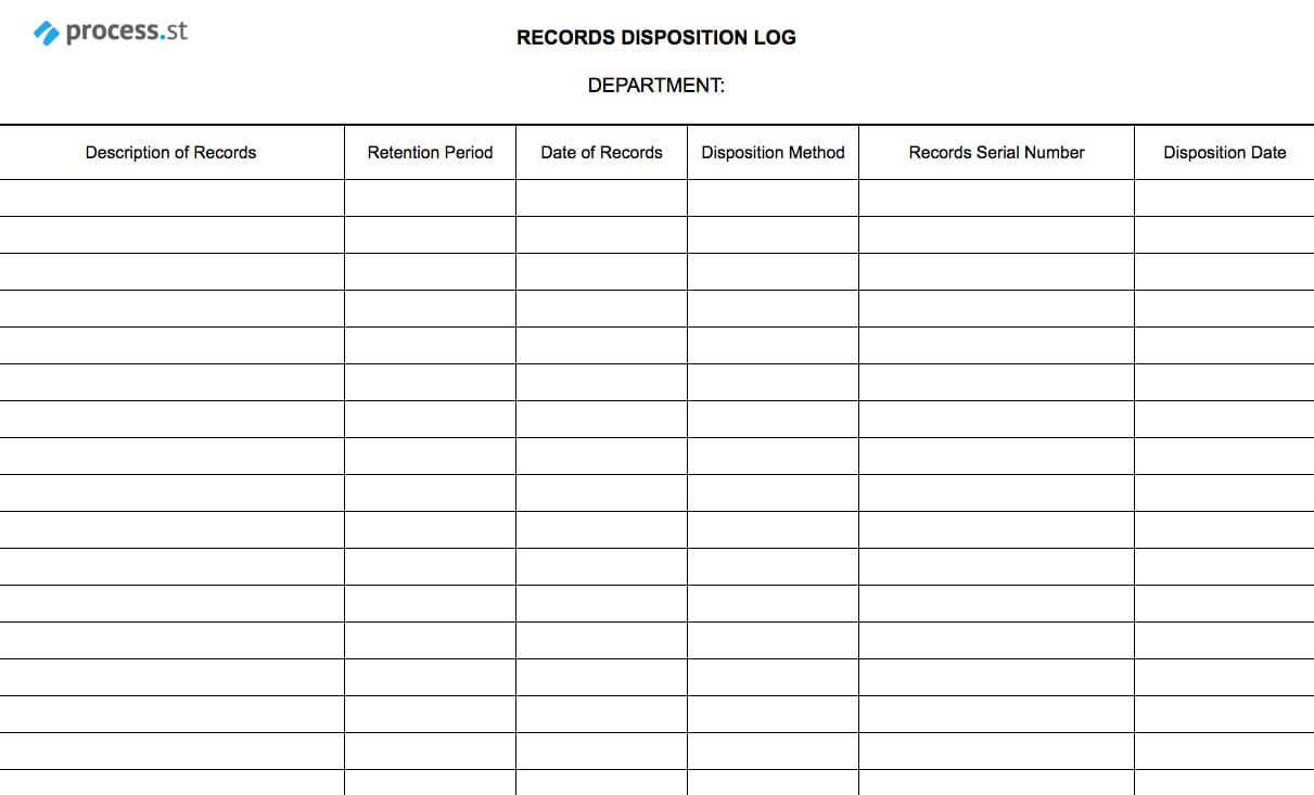 Records Disposal Checklist | Process Street With Certificate Of Disposal Template