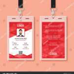 Red Corporate Id Card Design Template | Victorias Pertaining To Company Id Card Design Template