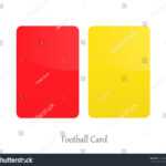 Red Yellow Card Football Referee Card Stock Vector (Royalty Within Football Referee Game Card Template