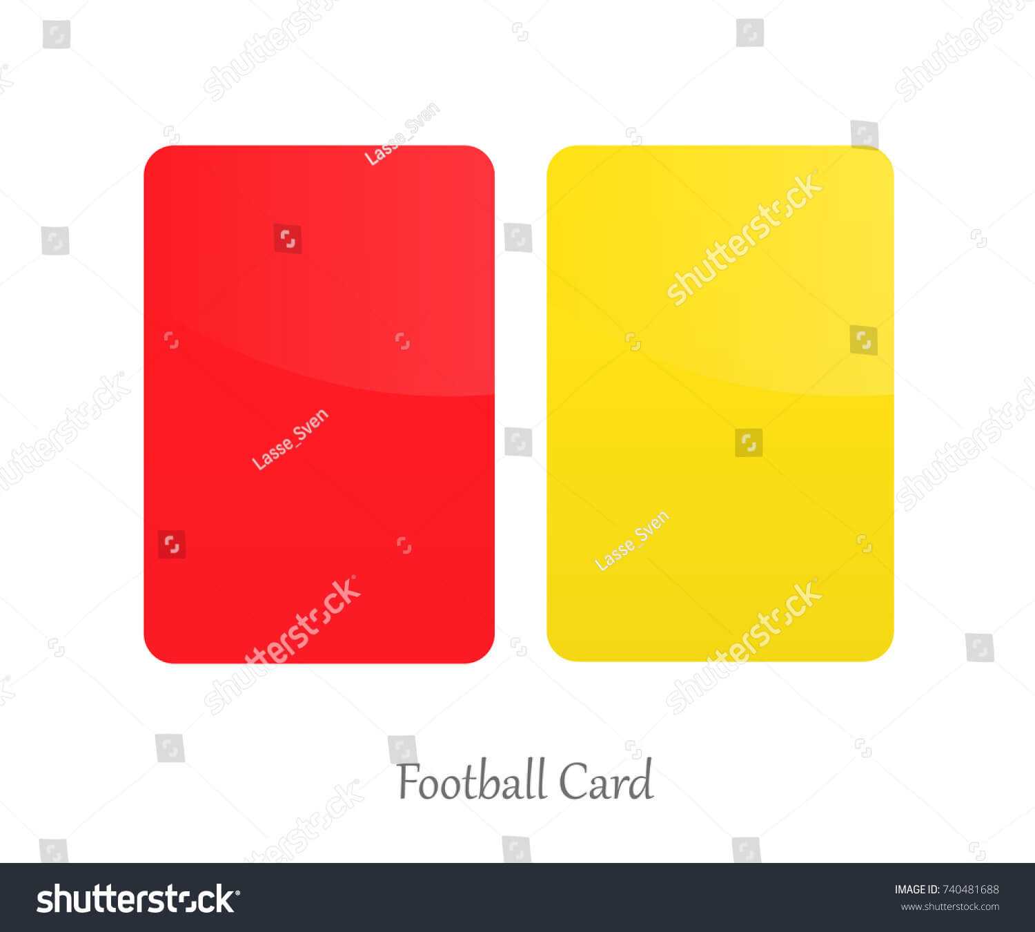 Red Yellow Card Football Referee Card Stock Vector (Royalty Within Football Referee Game Card Template