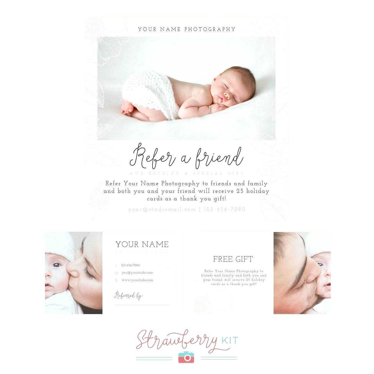 Referral Card Template Photo Marketing Templates – Wovensheet.co Inside Photography Referral Card Templates