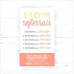 Referral Card Template Photo Marketing Templates – Wovensheet.co Inside Referral Card Template Free