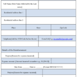 Reimbursement Form Template : Sample Forms Within Reimbursement Form Template Word