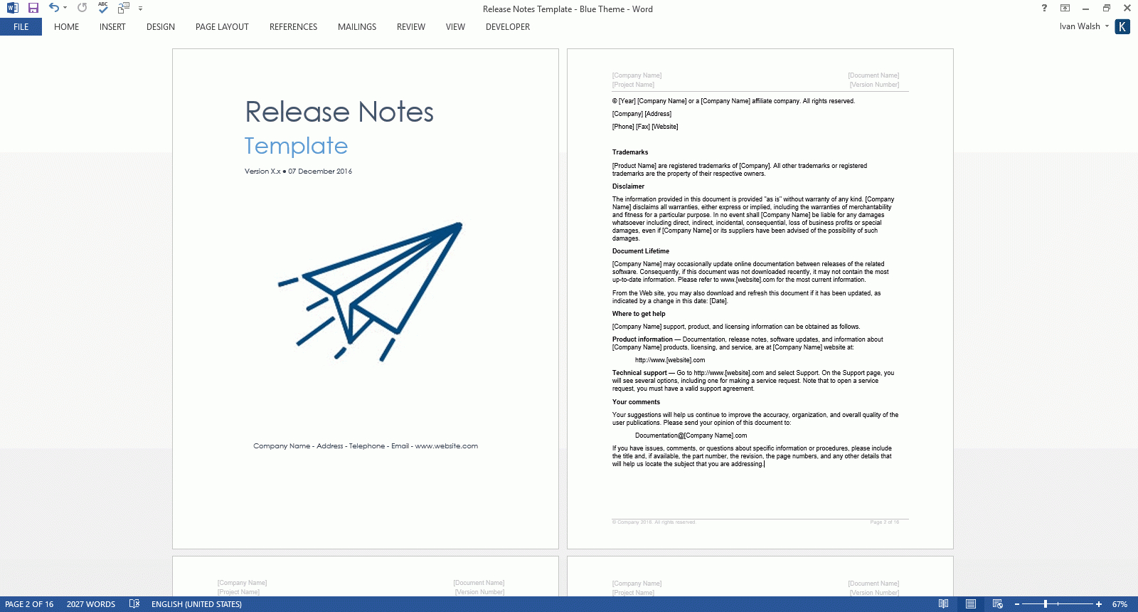 Release Notes Templates With Regard To Software Release Notes Template Word