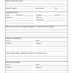 Remarkable Work Incident Report Template Ideas Workplace Throughout Incident Report Form Template Qld