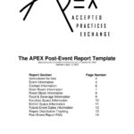 Report Event Template Post Word Download Sample Debrief The Intended For Post Event Evaluation Report Template