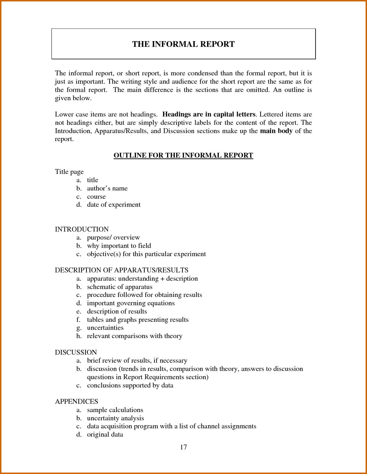 Report Formal Ate Example Business Writing Incident Lab Inside Company Report Format Template