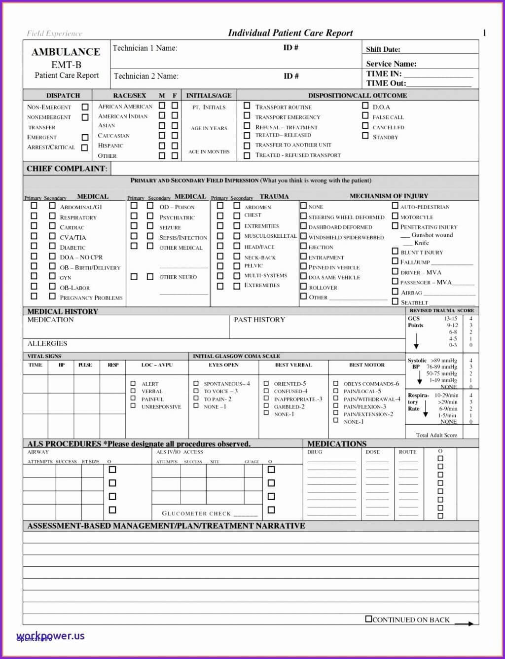 Report Sample Ems Nt Care Reports Template Example Of Emt Regarding Patient Care Report Template