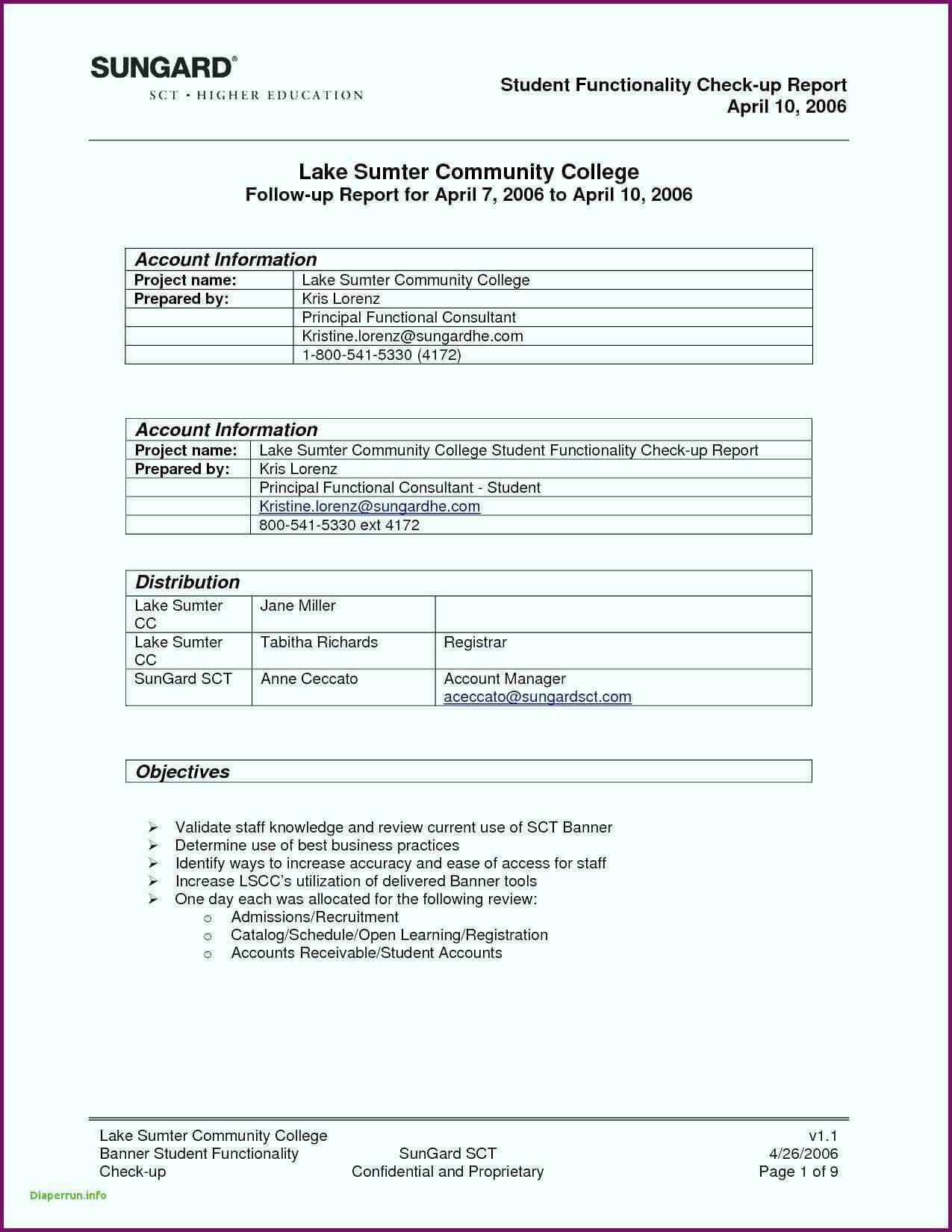 Report Summary Template Sample In Excel Pdf Training Format In Weekly Test Report Template