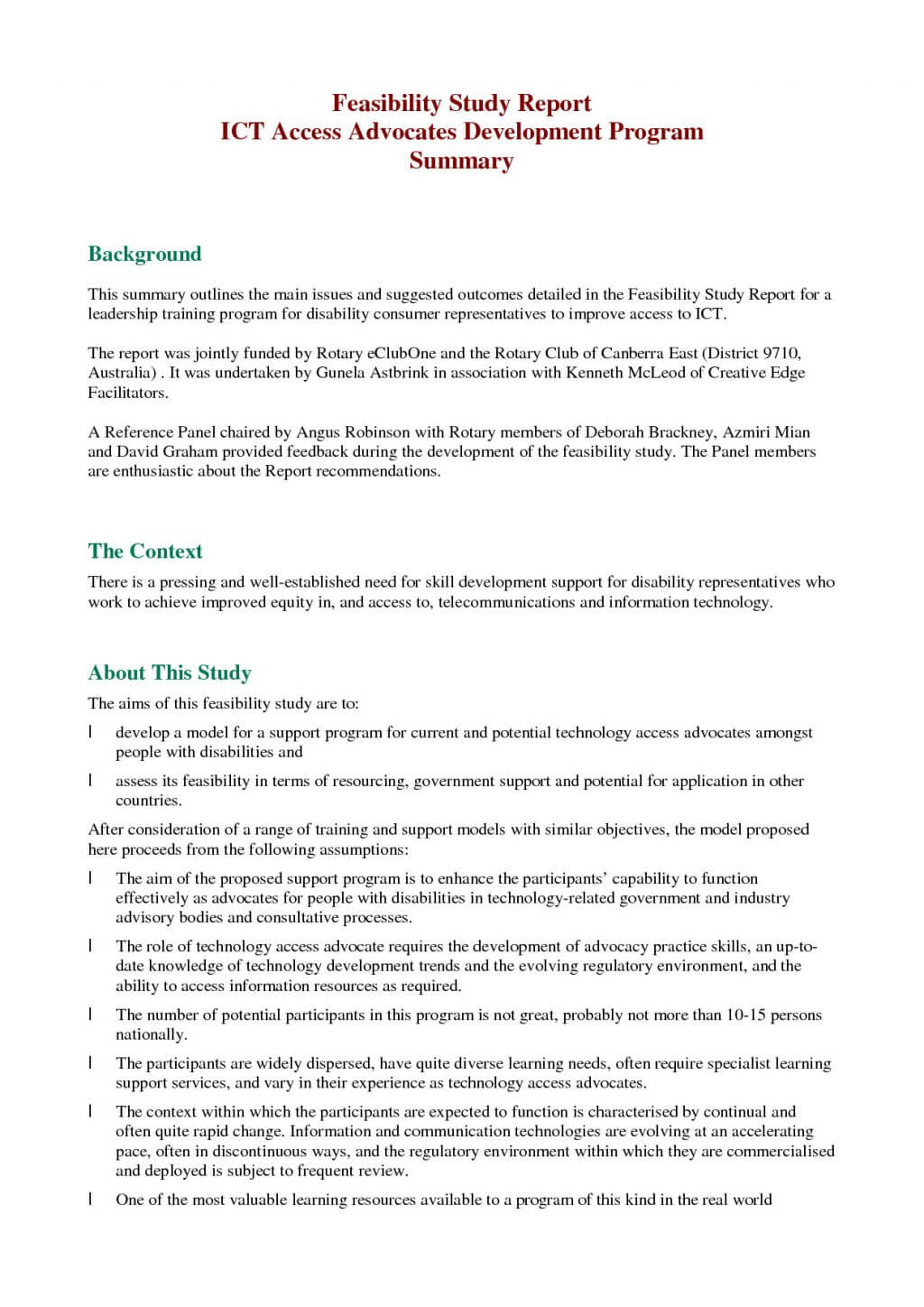 Report Technicalility Template Best Study Proposal For Technical Feasibility Report Template