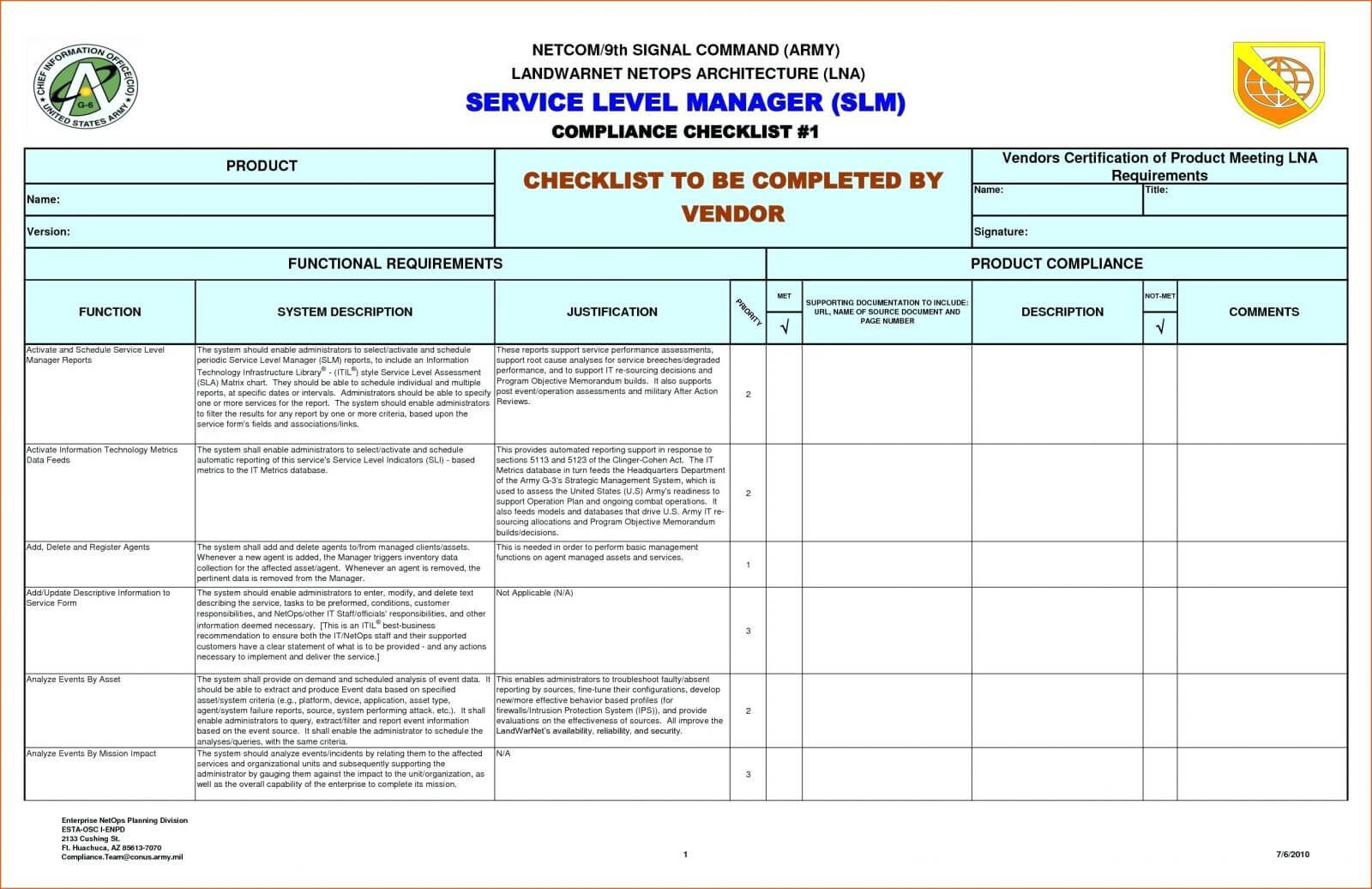 Reporting Requirements Template Ivoiregion Analytics Excel Regarding Report Specification Template