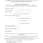 Request Autopsy Report Tn – Fill Online, Printable, Fillable Intended For Blank Autopsy Report Template