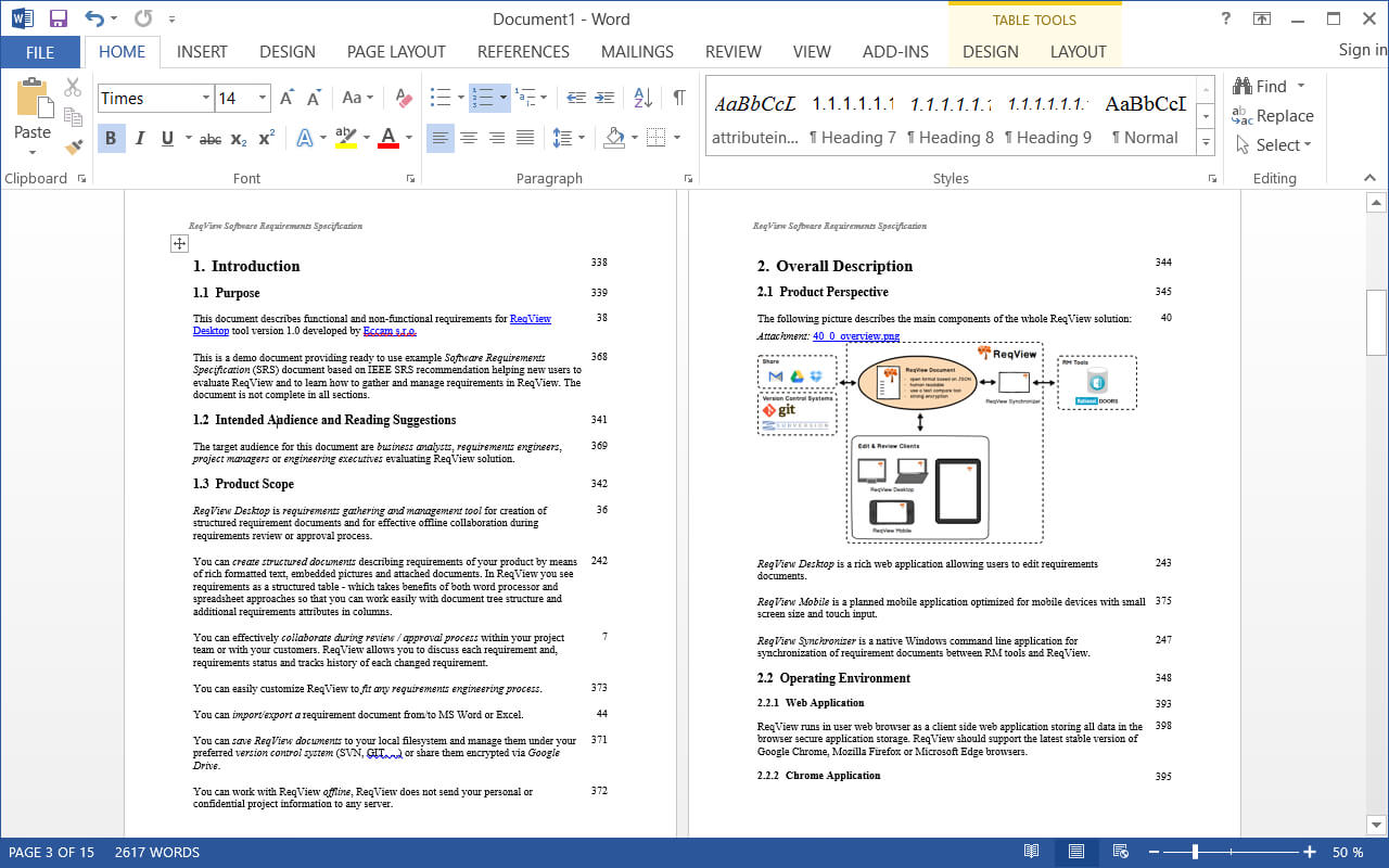 Reqview — Requirements Management Tool For Software And Intended For Fea Report Template