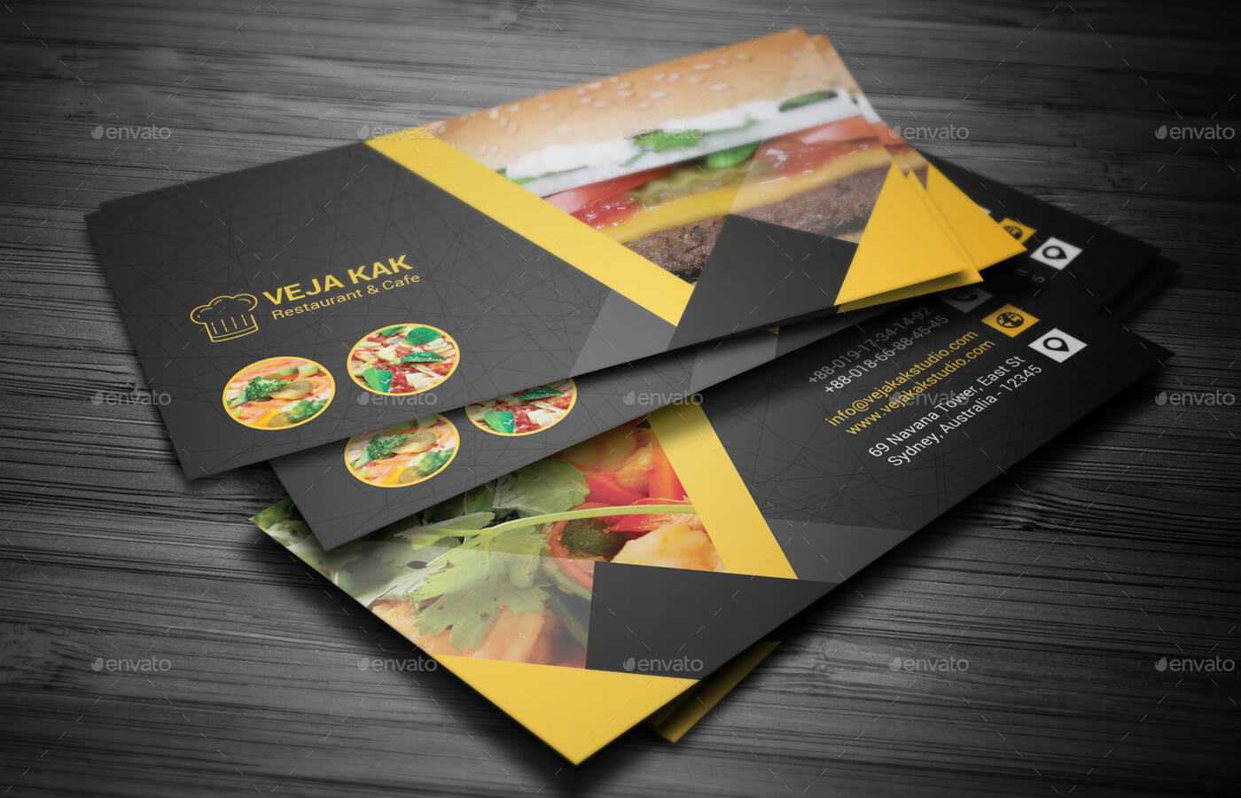 Restaurant Business Card Throughout Restaurant Business Cards Templates Free