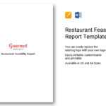 Restaurant Feasibility Report Template In Word, Apple Pages Intended For Technical Feasibility Report Template