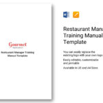 Restaurant Manager Training Manual Template In Word, Apple Pages Pertaining To Training Documentation Template Word