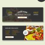 Restaurant Psd Banner Templates With Food Banner Template