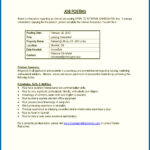 Resume Job Transfer Internal Posting Cover Letter Interest Pertaining To Internal Job Posting Template Word