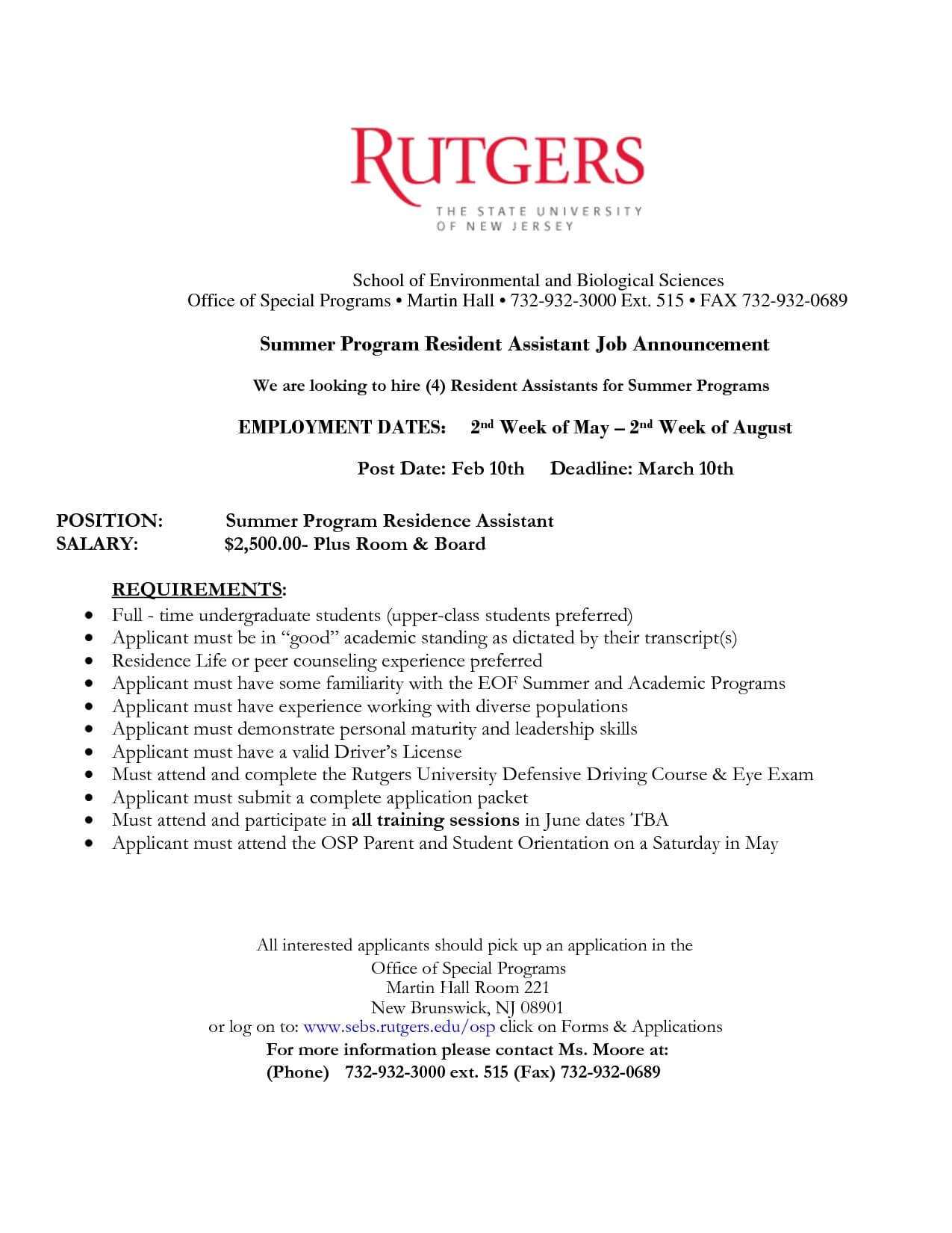 Resume Template Rutgers – Resume Examples | Resume Template With Regard To Rutgers Powerpoint Template