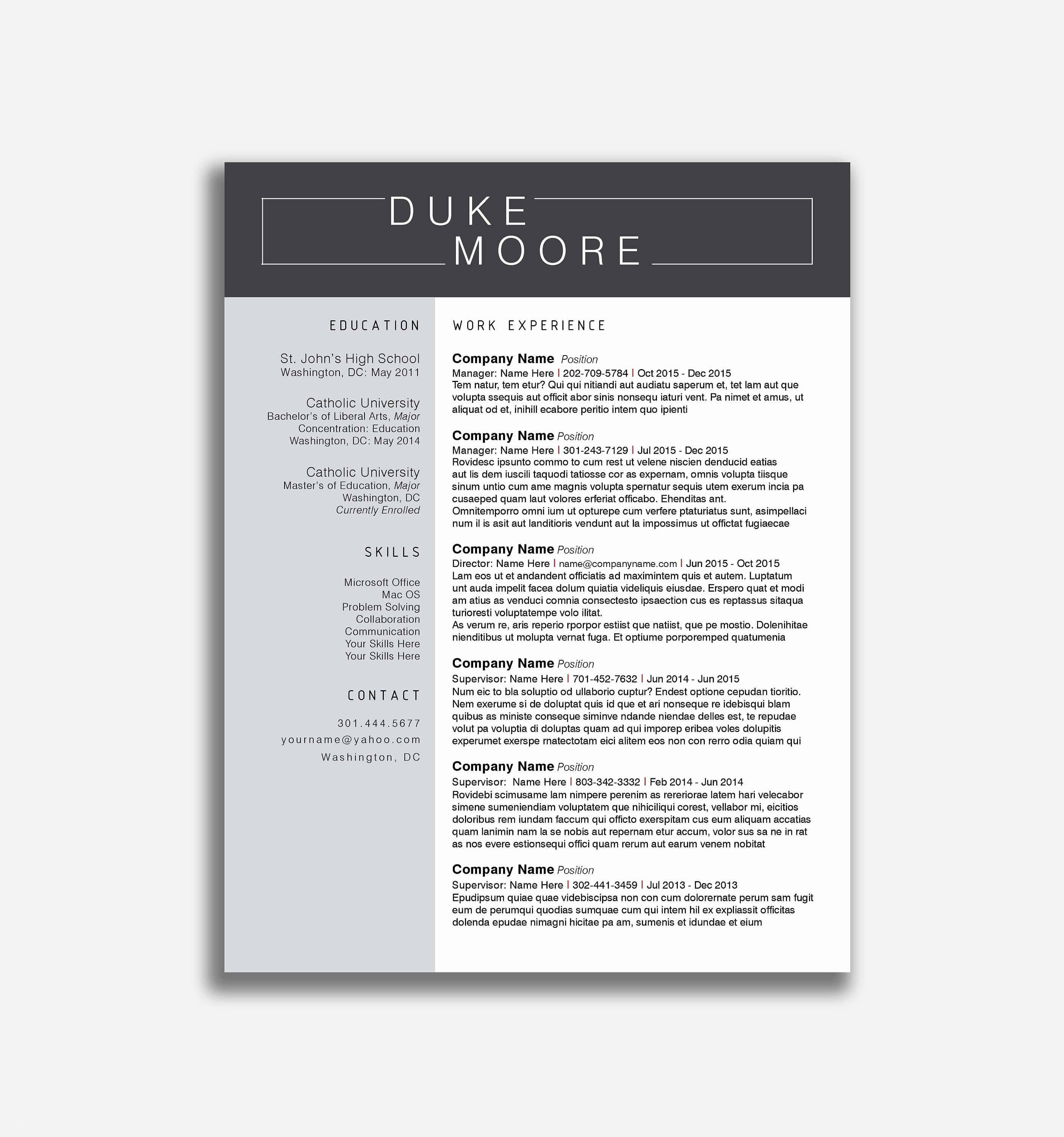 Resume Templates For Word 2010 Beautiful Free How To Use For How To Use Templates In Word 2010