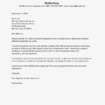 Retail Job Resignation Letter Sample Throughout Two Week Notice Template Word