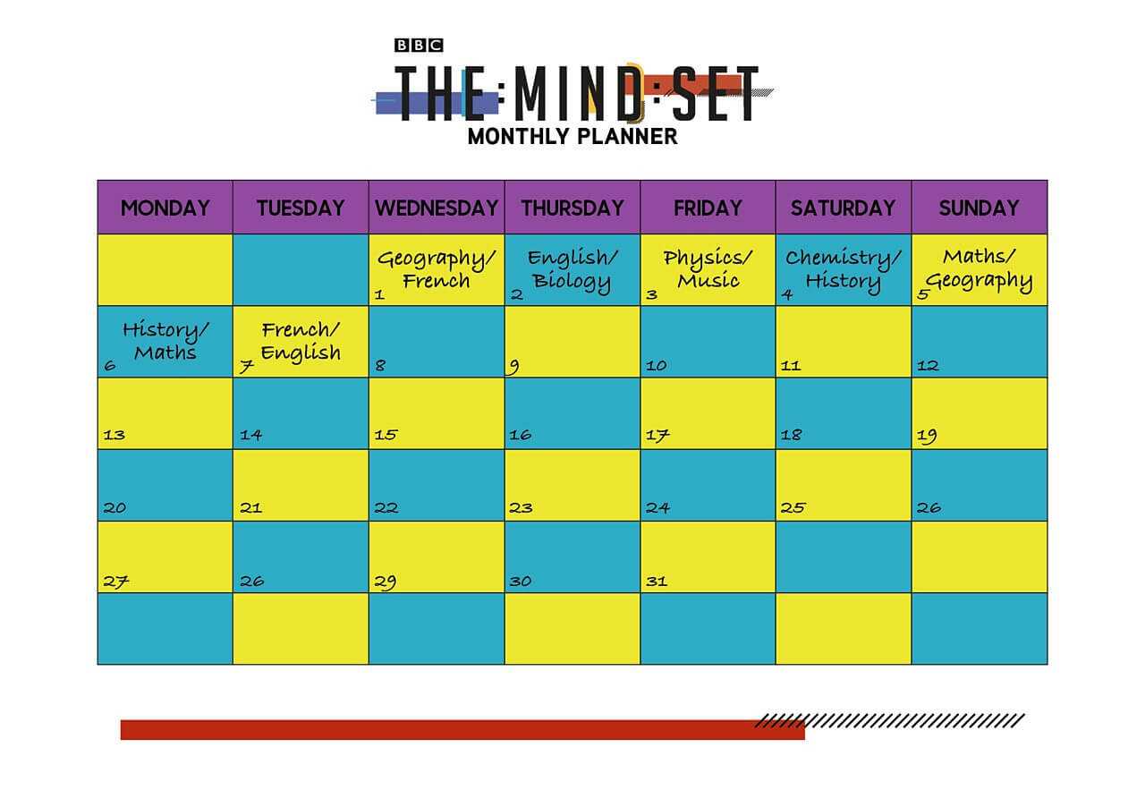 Revision: Timetables And Planning – Bbc Bitesize Within Blank Revision Timetable Template