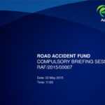 Road Accident Fund Compulsory Briefing Session Raf/2015/ Ppt Within Raf Powerpoint Template