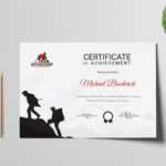 Rock Climbing Participation Certificate Template With Walking Certificate Templates