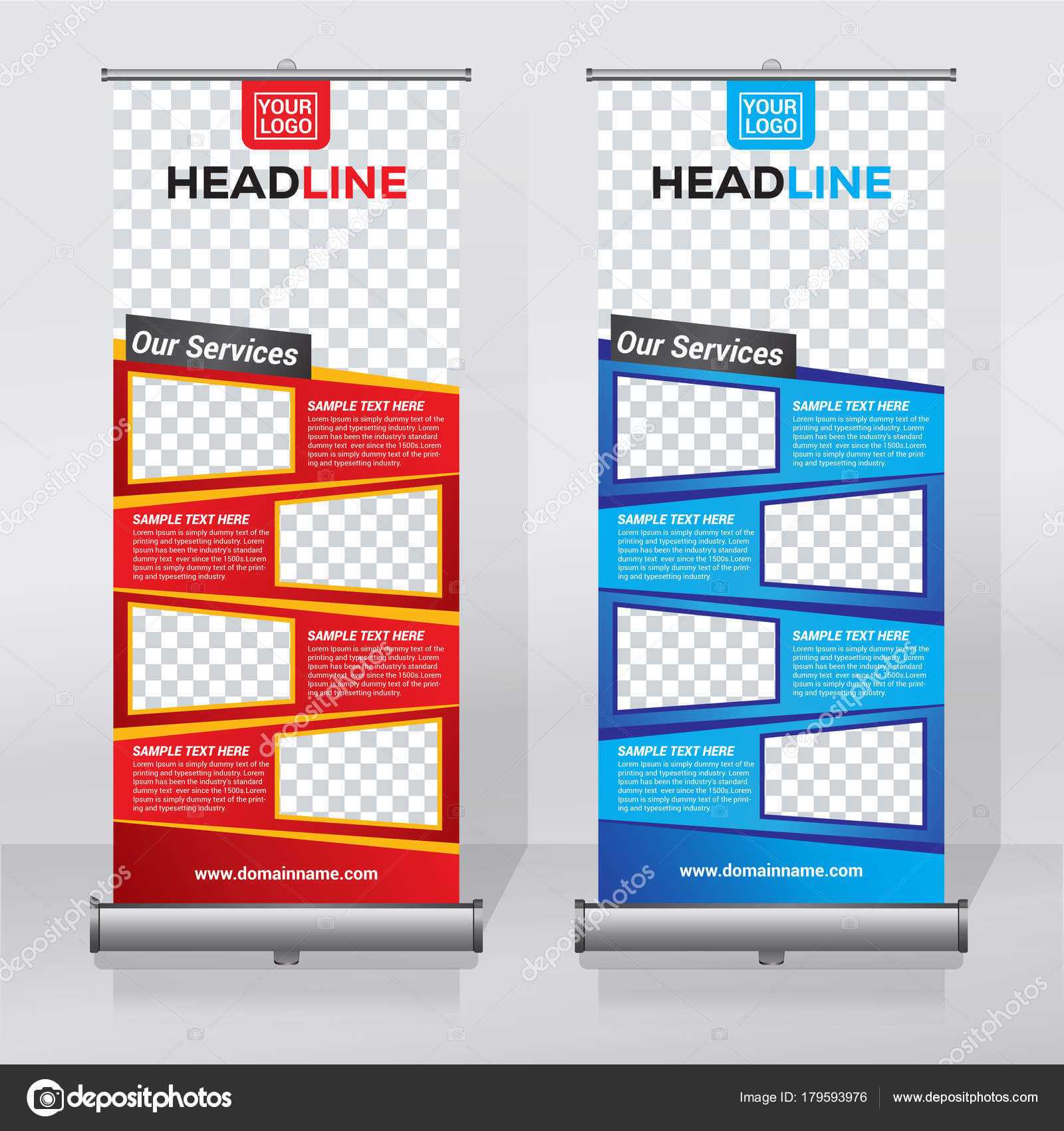 Roller Banner Design | Roll Banner Design Template Abstract For Retractable Banner Design Templates