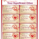 Romantic Love Coupon Template Printable | Love Coupons For throughout Love Coupon Template For Word