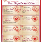 Romantic Love Coupon Template Printable | Love Coupons For Throughout Love Coupon Template For Word