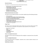 Root Cause Analysis Report: Sample Template Intended For Company Analysis Report Template