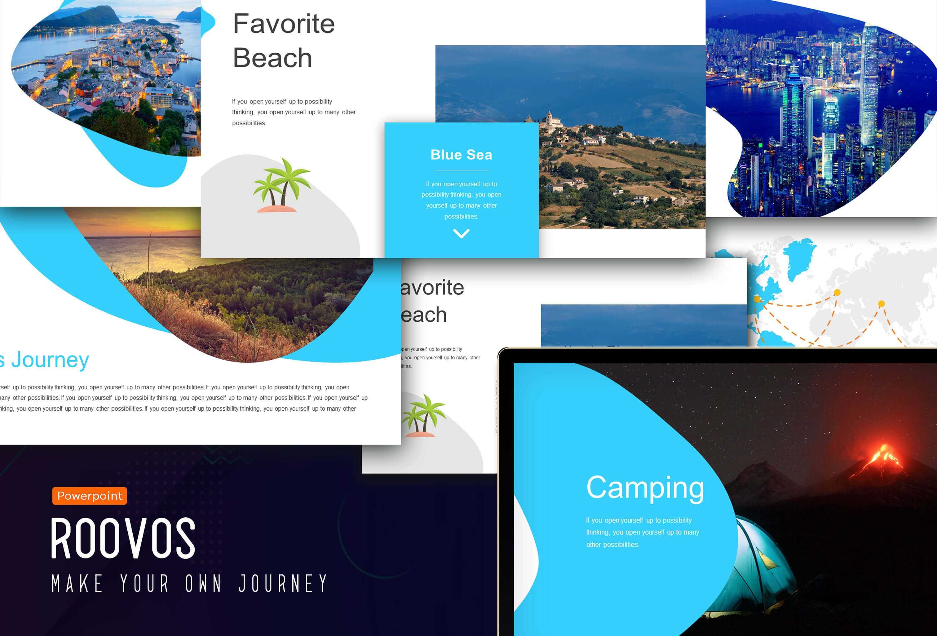 Roovos Travel And Tourism Powerpoint Template, Traveling Power Point  Template, Travel Powerpoint Presentation Throughout Powerpoint Templates Tourism