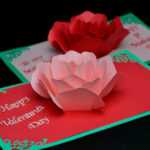 Rose Flower Pop Up Card Template Intended For Diy Pop Up Cards Templates