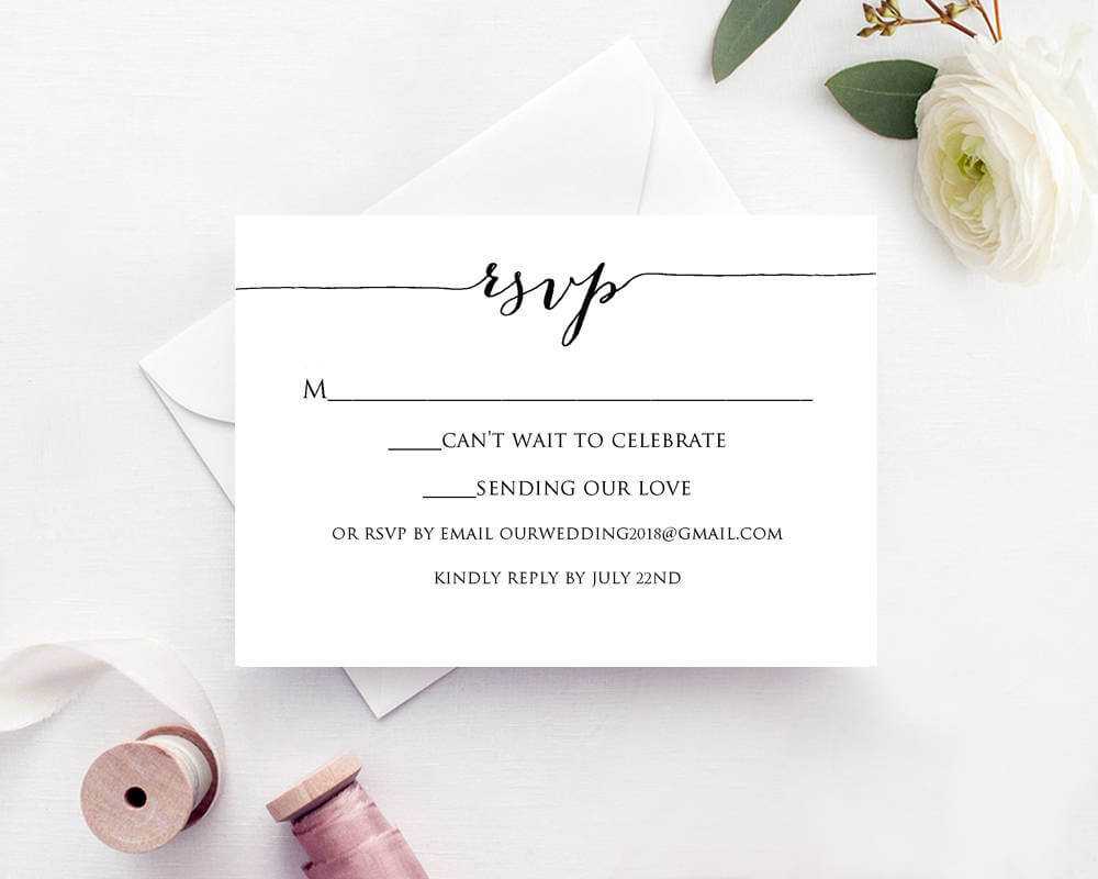 Rsvp Card Printable Template Regarding Template For Rsvp Cards For Wedding