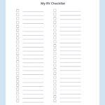 Rv Checklists: 6 Printable Packing Lists | Campanda With Blank Packing List Template