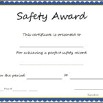 Safety Appreciation Certificates Templates – Radiodignidad Pertaining To Safety Recognition Certificate Template