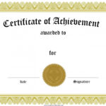 Sales Achievement Certificate Free Template Sales Award In Sales Certificate Template