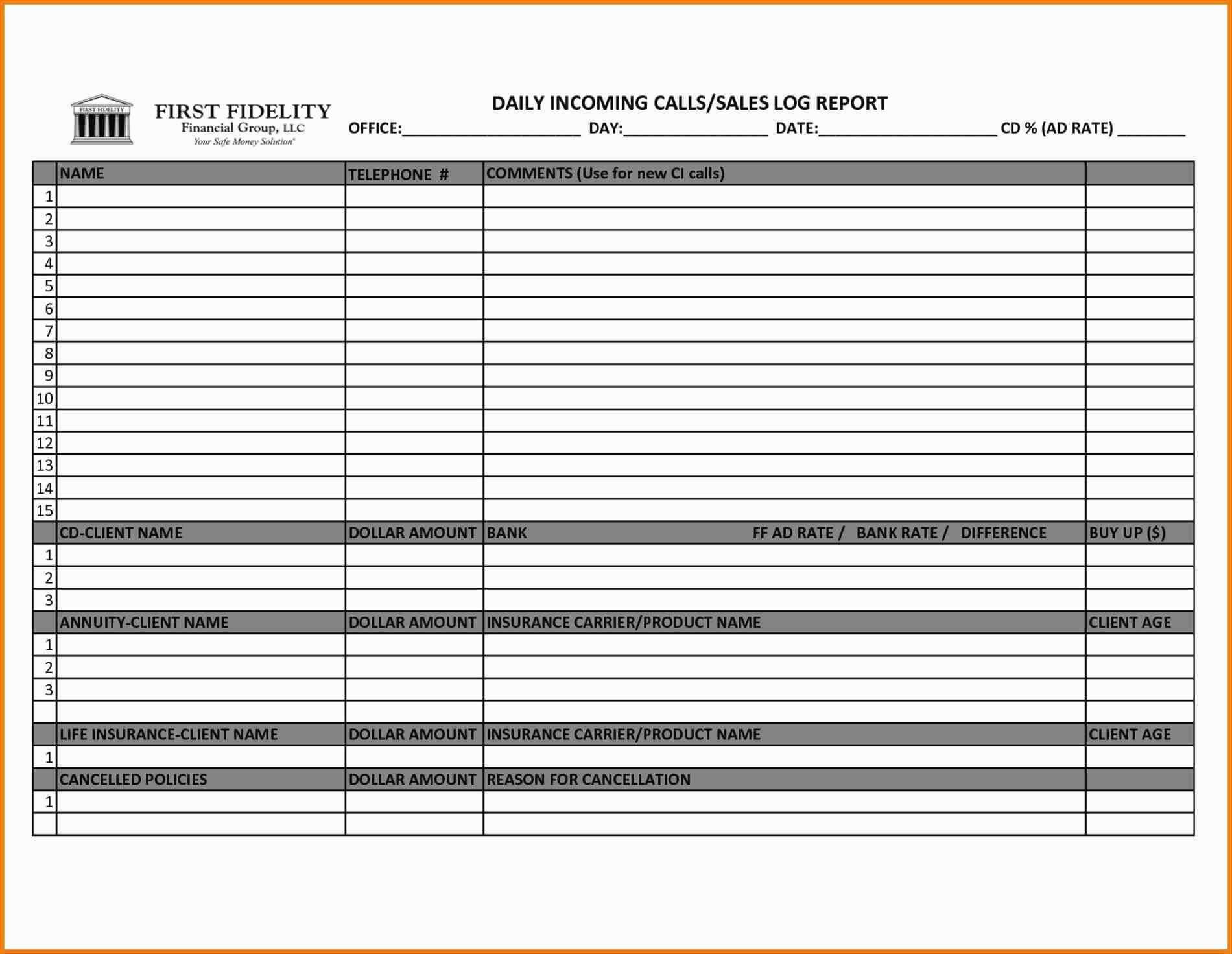 Sales Representative Report Template