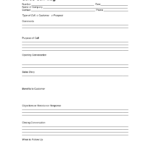 Sales Log Sheet Template | Sales Call Log Template | Call In Customer Contact Report Template