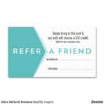 Salon Referral Business Card | Zazzle | Customer Loyalty Pertaining To Referral Card Template