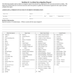 Sample Accident Investigation Pertaining To Failure Investigation Report Template
