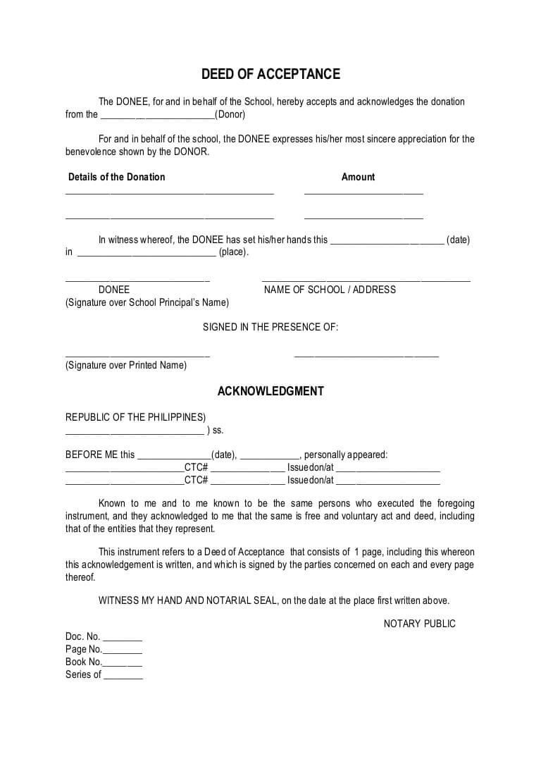 Sample Certificate Of Acceptance And Completion Pertaining To Certificate Of Acceptance Template