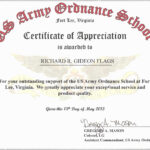 Sample Certificate Of Appreciation For Resource Speaker Intended For Army Certificate Of Appreciation Template