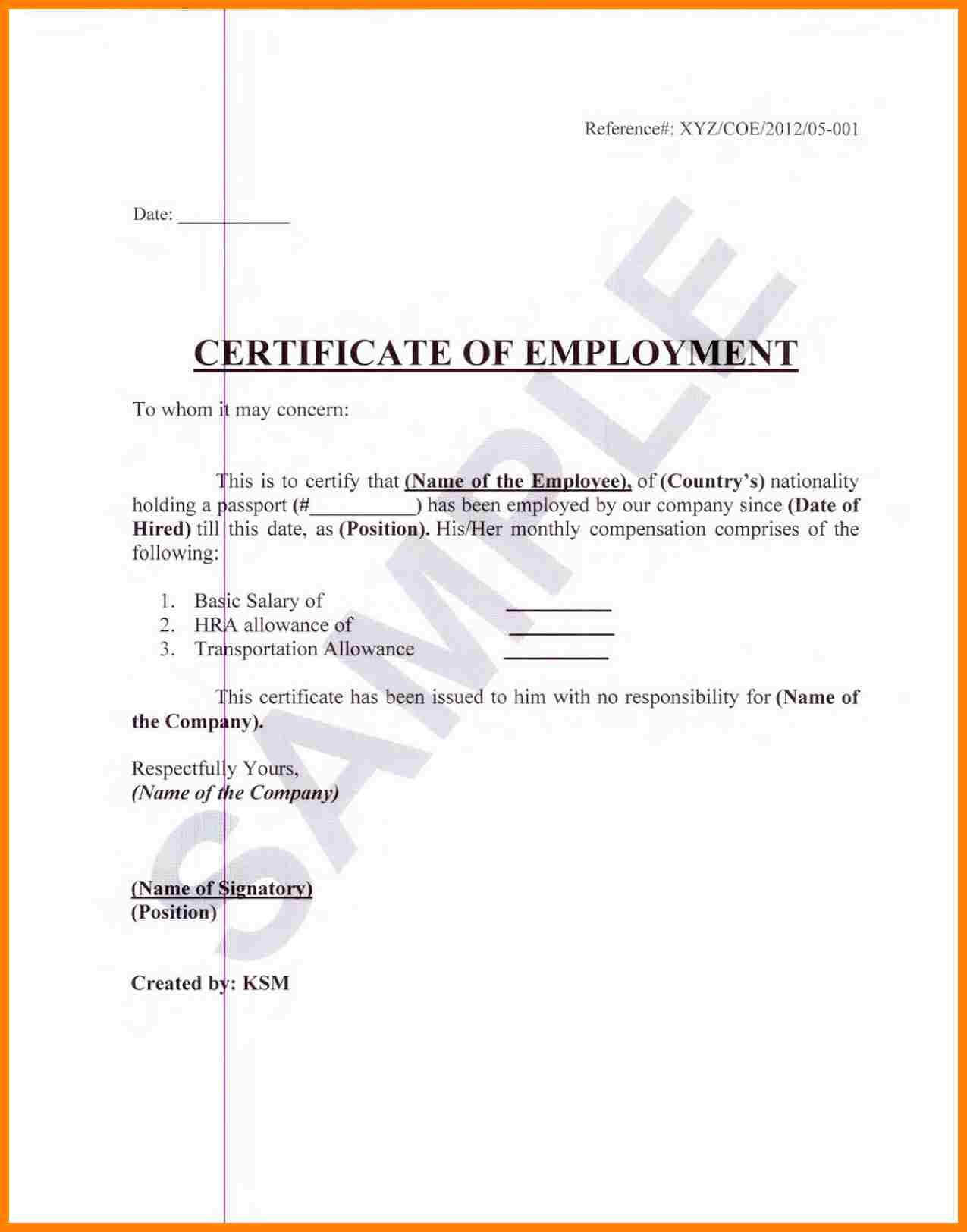 Sample Certification Employment Certificate Tugon Med Clinic Within Employee Certificate Of Service Template