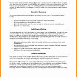 Sample Internal Audit Report With Internal Control Audit Report Template