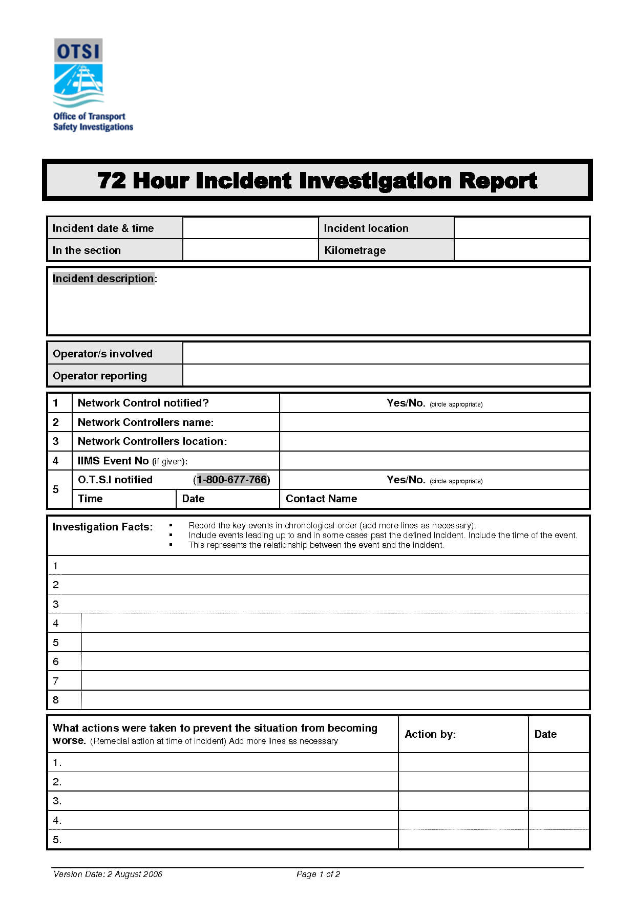 Hr Investigation Report Template