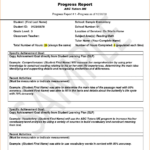 Sample Progress Report Format Excel Phd Pdf Monthly Pertaining To Student Progress Report Template
