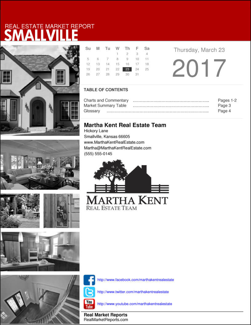 Sample Report With Real Estate Report Template